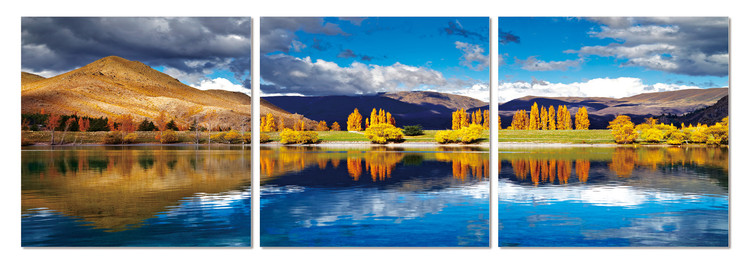 Golden bay Mounted Art Print