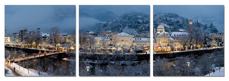 Karlovy Vary (Carlsbad) - Xmas Time Mounted Art Print