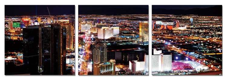 Night metropolis Mounted Art Print