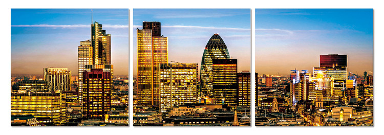 Night metropolis Mounted Art Print