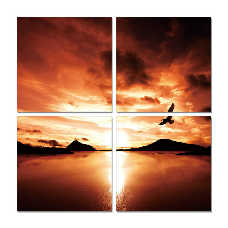Radiant sunrise Mounted Art Print