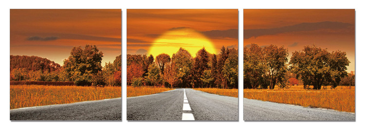 Road to the West Mounted Art Print
