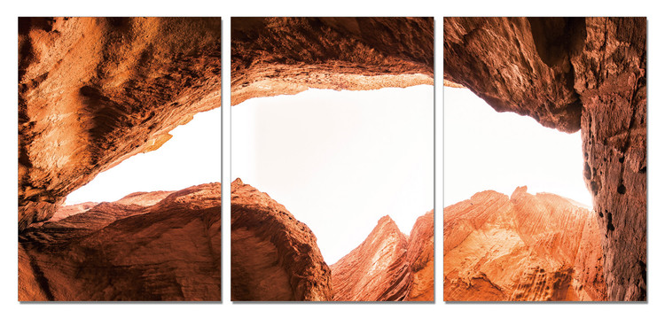 Sandstone cliffs Mounted Art Print