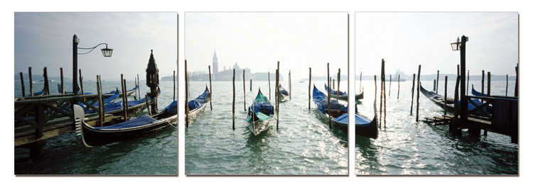 Venice - Port for Gondolas Mounted Art Print | Buy at UKposters