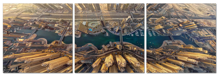 View from the heights of the city Mounted Art Print