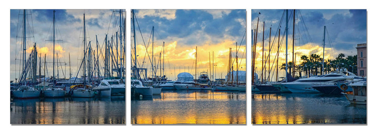 Yacht rest Mounted Art Print
