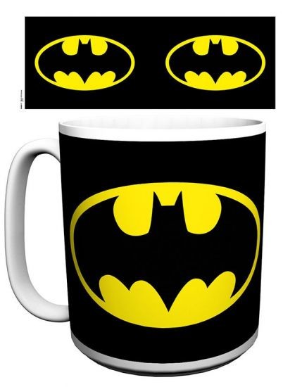 DC COMICS BATMAN CLASSIC LOGO COMIC STRIP TEA COFFEE MUG CUP NEW AND GIFT BOXED 