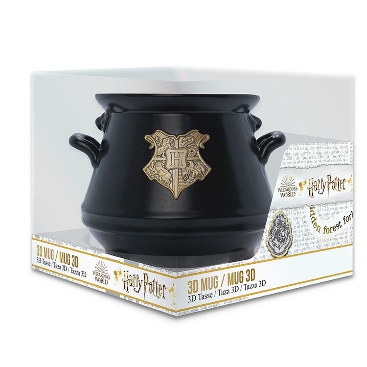 Pyramid International Harry Potter 3D Hogwarts Crest Ceramic Cauldron Mug  in Presentation Box - Official Merchandise