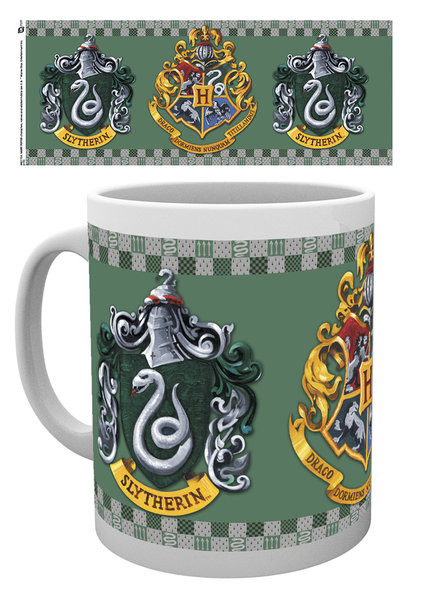 OFFICIAL HARRY POTTER GOLDEN SLYTHERIN CREST HOUSE MUG COFFEE CUP NEW IN BOX * 