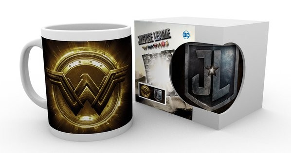 Justice League Movie Coffee Mug Logo Metallic BRAND NEW