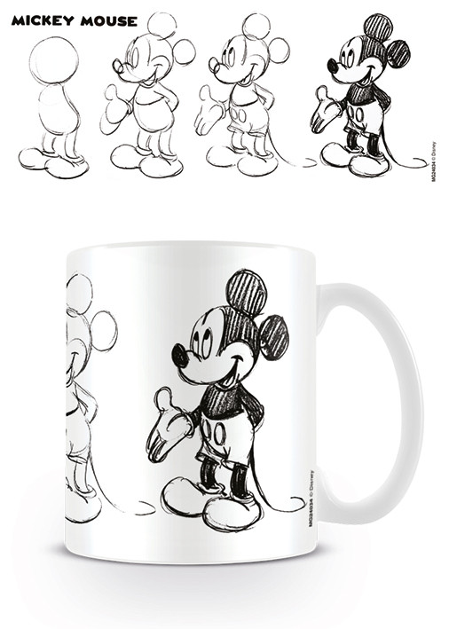 Original production animation drawing of Mickey Mouse and Minnie Mouse from  