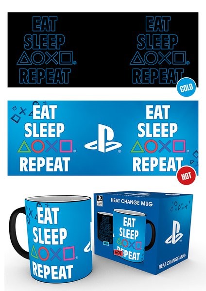 Cup Playstation - Eat Sleep Repeat