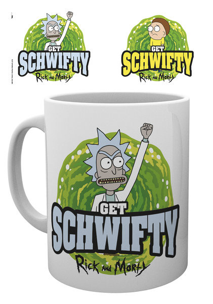 OFFICIAL RICK AND MORTY GET SCHWIFTY HEAT CHANGING COFFEE MUG CUP NEW & BOXED 