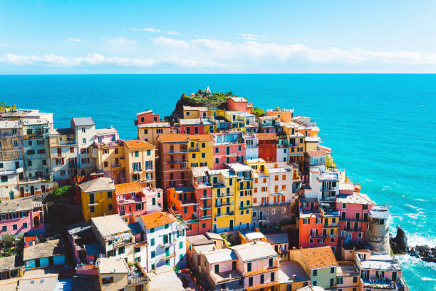 Murais de parede Breathtaking Cinque Terre village, Manarola, Italy