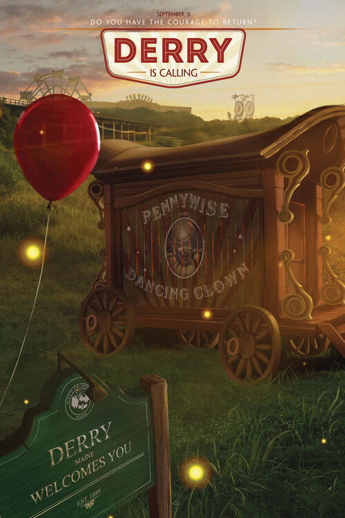 Murais de parede Derry - Dancing Clown