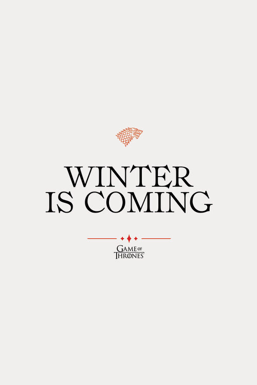 Murais de parede Game of Thrones - Winter is coming