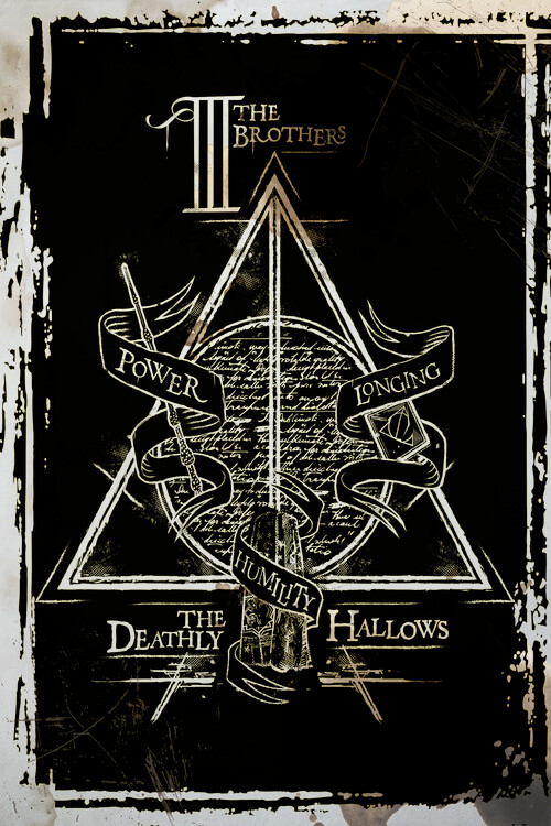Murais de parede Harry Potter - Deathly Hallows Graphic