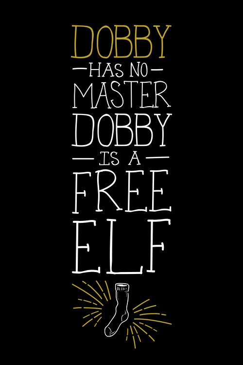 Murais de parede Harry Potter - Free Dobby
