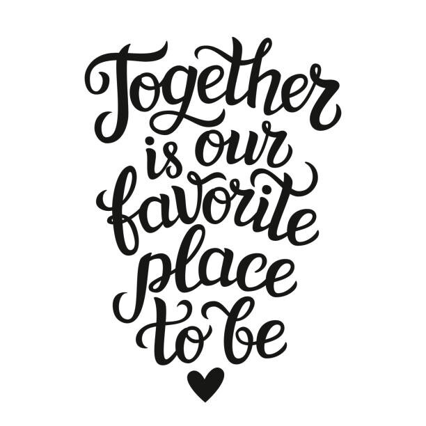 Murais de parede " Together is our favorite place to be" poster