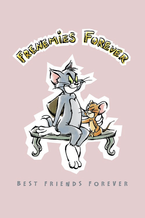 Murais de parede Tom e Jerry - Melhores amigos para sempre
