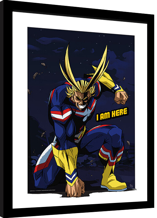 Framed poster My Hero Academia - All Might