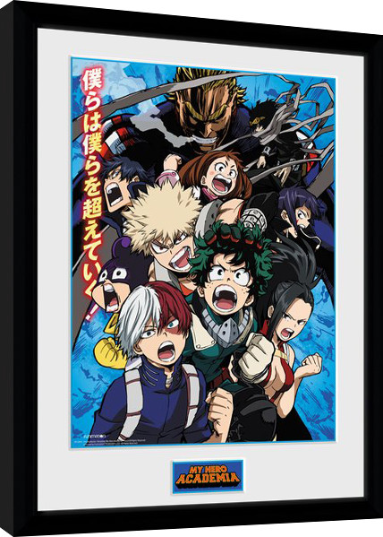 Framed poster My Hero Academia - Season 2