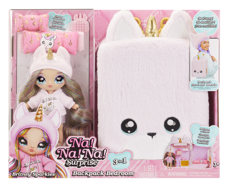 Toy Na! Na! Na! Surprise 3-in-1 Backpack Bedroom Unicorn Playset- Britney  Sparkles, Posters, Gifts, Merchandise