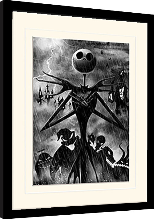 Framed poster Nigtmare Before Christmas - Jack Storm