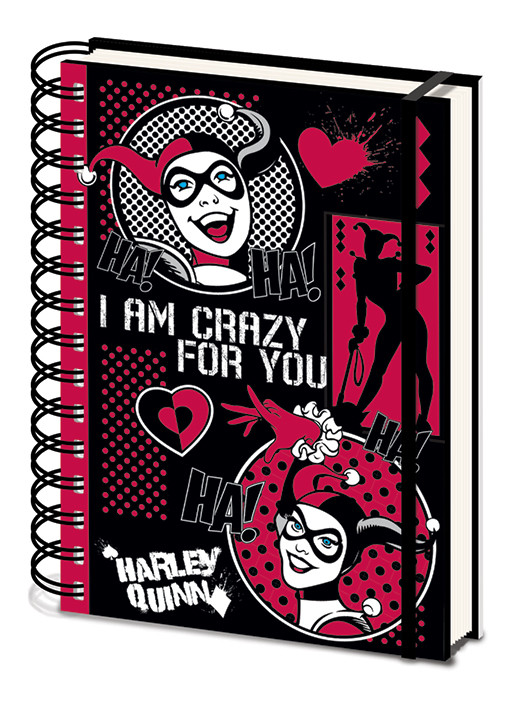 Notebook Diary Harley Quinn I Am Crazy For You Tips For Original Gifts