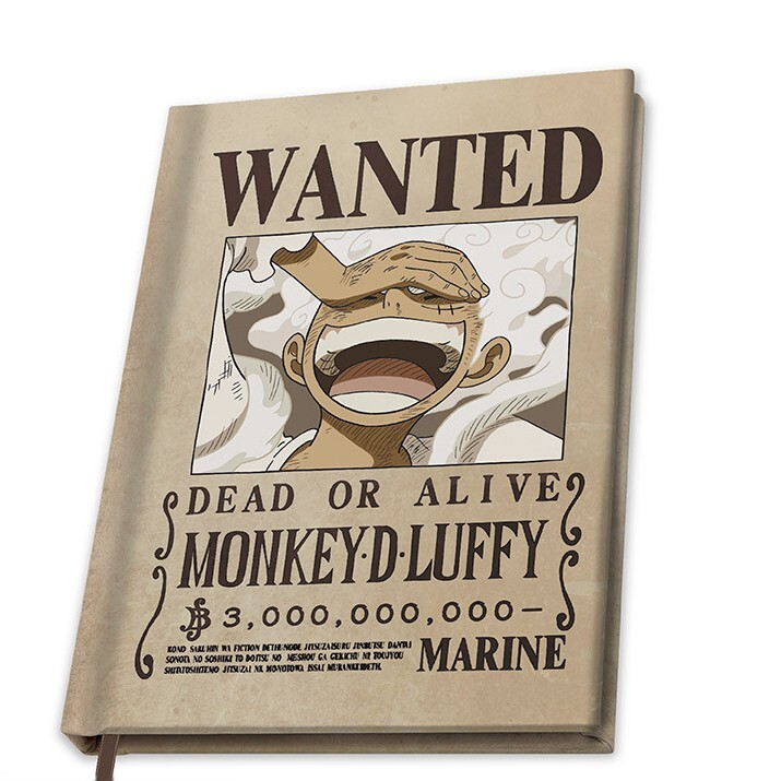 Notebook One Piece - Wanted Luffy Wano