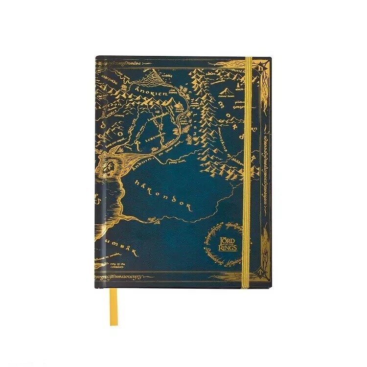 Notebook The Lord of the Rings - Middle Earth map