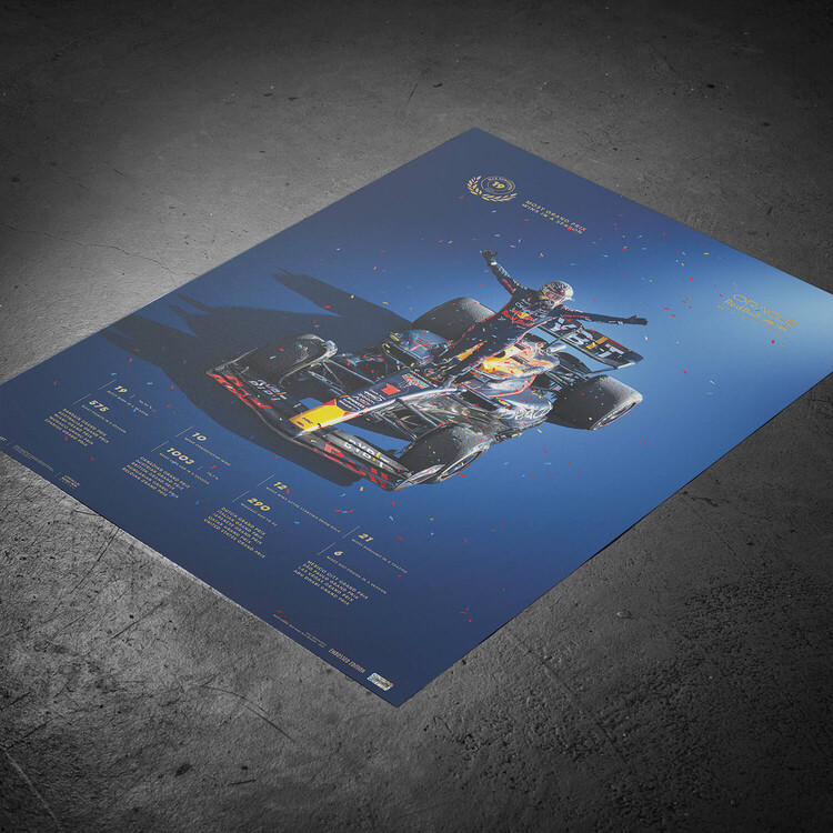 Art Print Oracle Red Bull Racing - Max Verstappen - Record-breaking ...