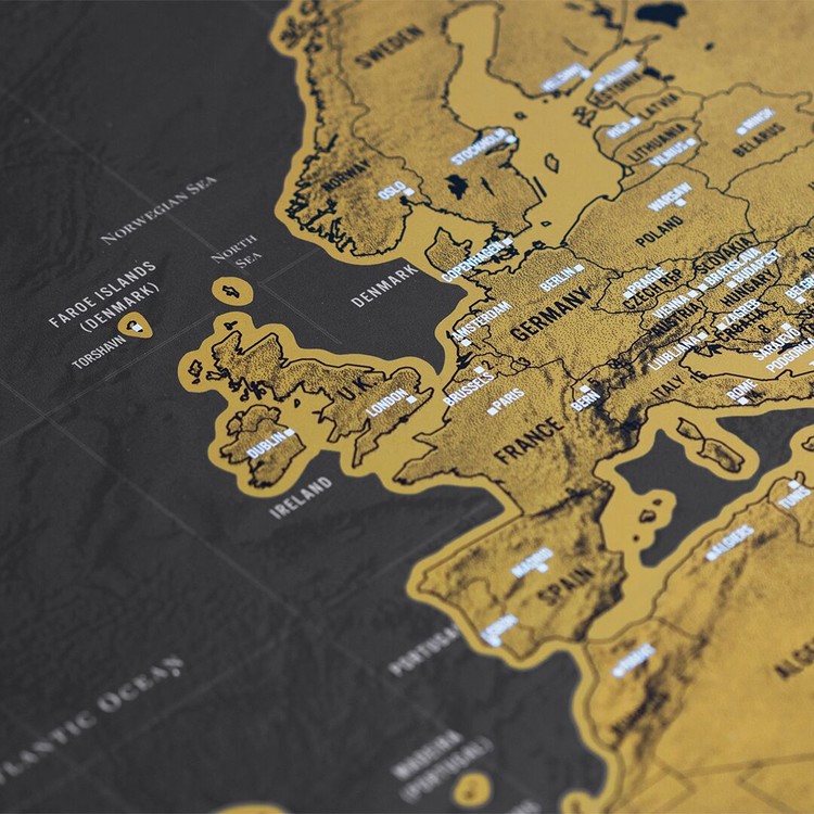 Scratch Map World Deluxe Edition XL