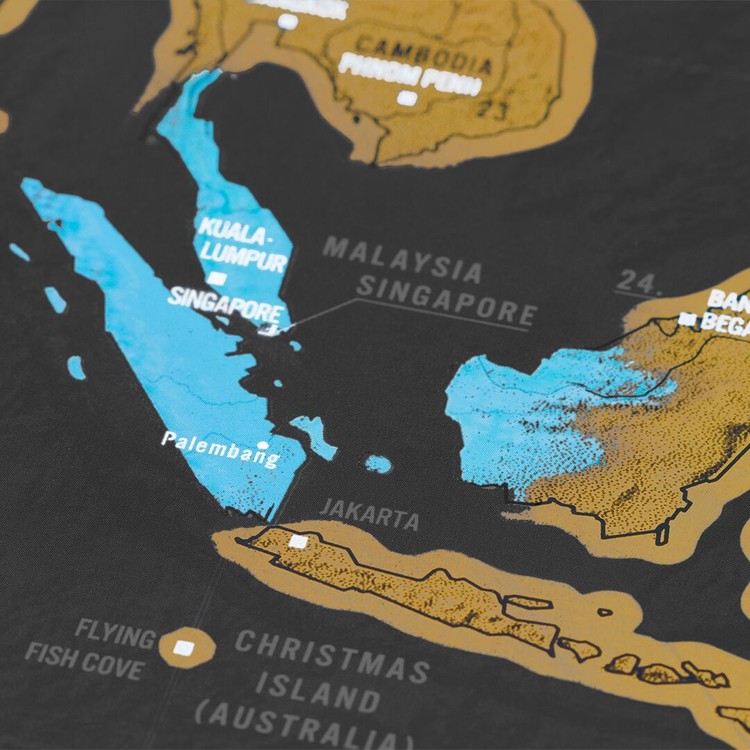 Scratch Map World Deluxe Edition XL
