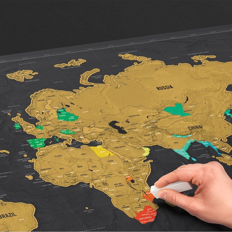 Scratch Map World Deluxe Edition XL