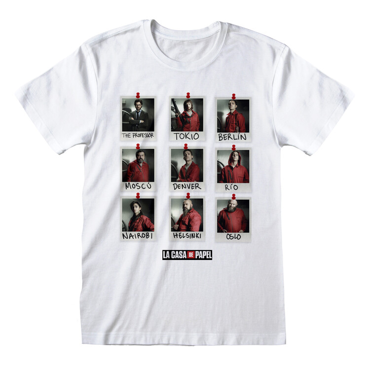 Paita Money Heist (La Casa De Papel) - Polaroid