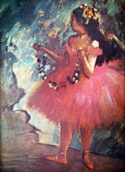 Stenska nalepka Painting titled 'Dancer in a Rose Dress'