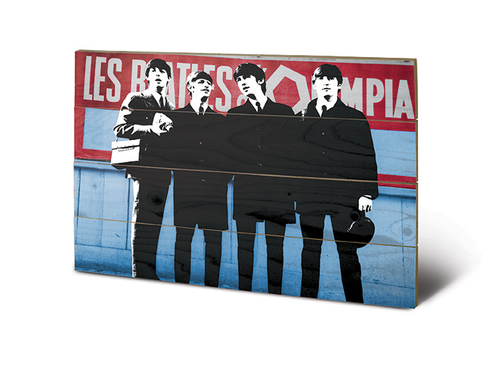 Pintura em madeira The Beatles In Paris