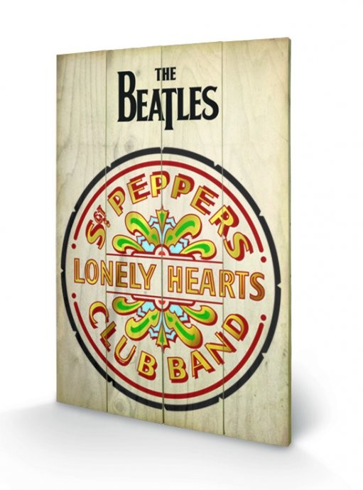 Pintura em madeira The Beatles Sgt Peppers