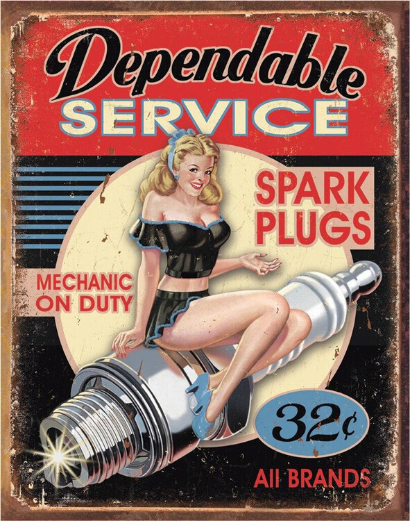 Placa metálica Dependable Service
