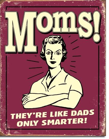 Placa metálica Mom's - Like Dads