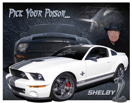 Placa metálica Shelby Mustang - You Pick