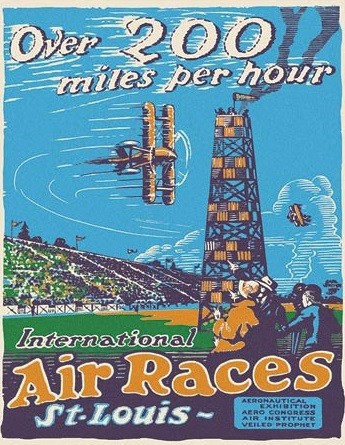 Placa metálica St. Louis Air Races