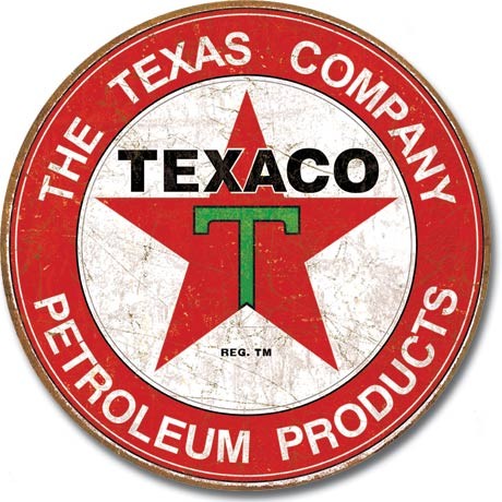 Placa metálica TEXACO - The Texas Company