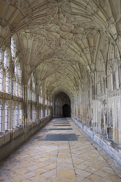 Poster Cloister in Gloucester Cathedral, England