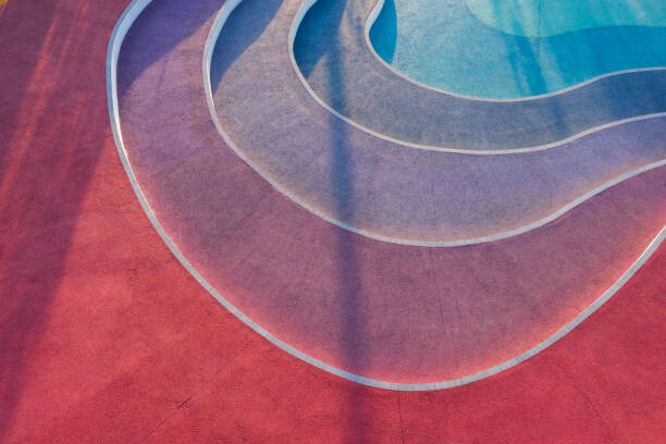 Poster Colorful stairs pavement