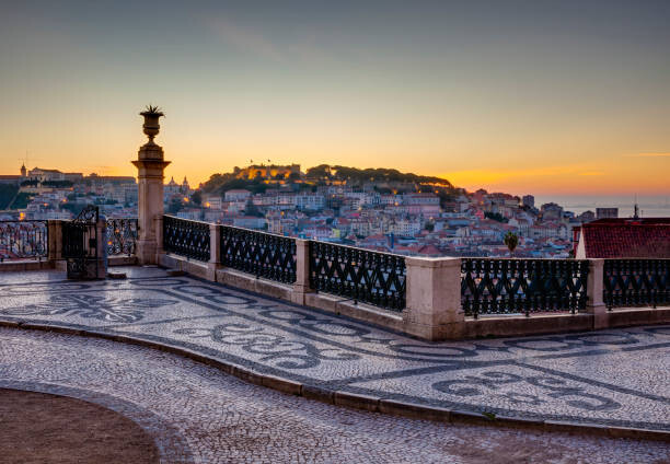 Poster Lisbon at dawn
