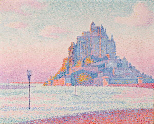 Poster Mont Saint-Michel, Setting Sun, 1897