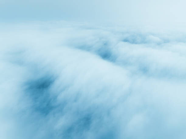 Poster Scenery above the clouds