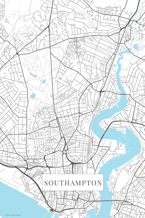 Poster Southampton white